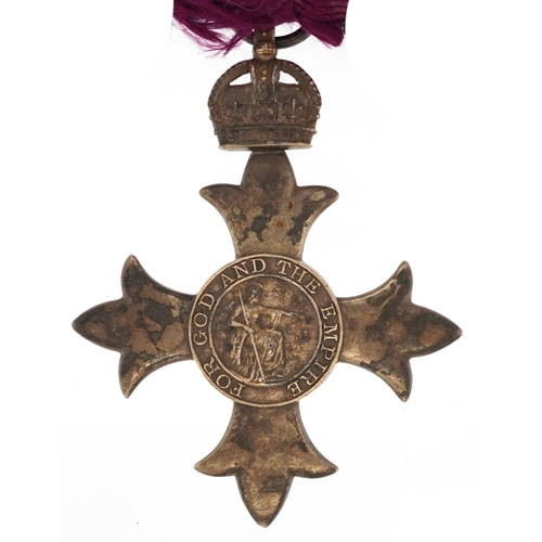 2407 - A George V silver OBE medal with ribbon.