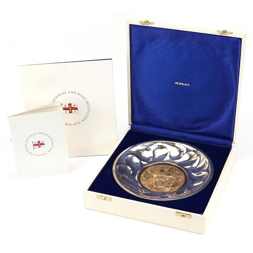 500 - Aurum, a heavy silver Royal National Lifeboat Institution bowl to commemorate The 150th Anniversary ... 