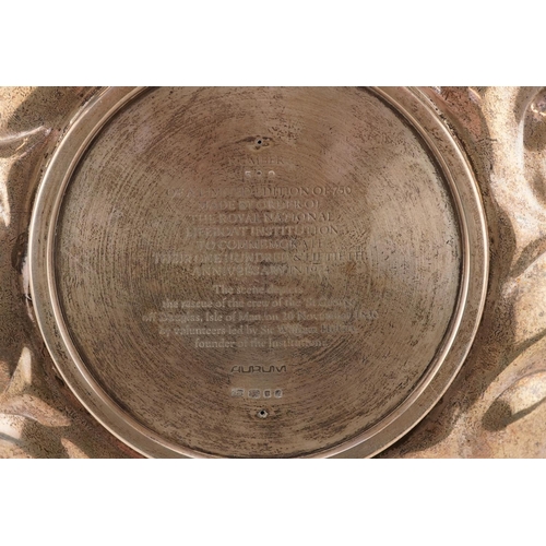 500 - Aurum, a heavy silver Royal National Lifeboat Institution bowl to commemorate The 150th Anniversary ... 