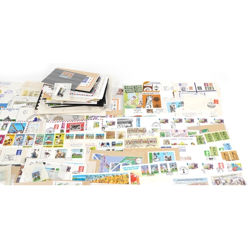 2221 - A quantity of cricket related first day covers and stamps to include Geoffrey Boycott 100th Test Mat... 