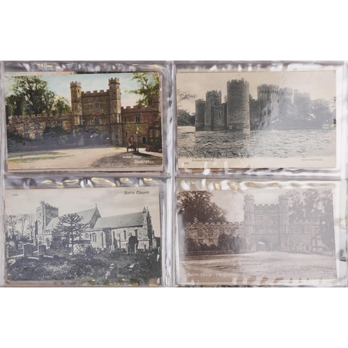 2240 - Early 20th century and later postcards from Sussex and Kent, some loose, predominantly from the Hast... 