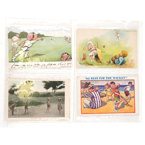 2235 - A quantity of early 20th century and later cricket related postcards to include W. G. Grace.