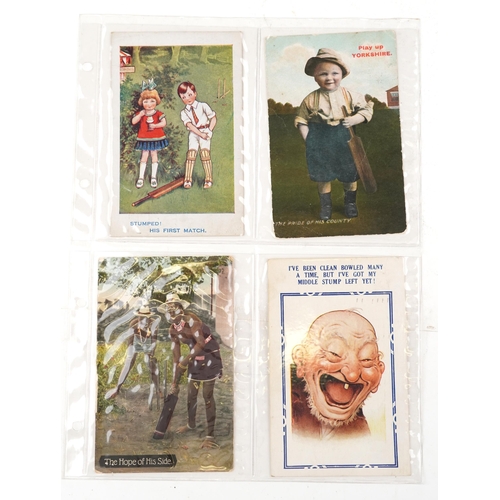 2235 - A quantity of early 20th century and later cricket related postcards to include W. G. Grace.