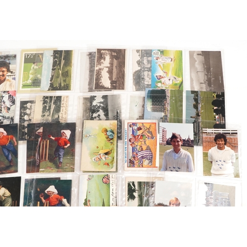 2235 - A quantity of early 20th century and later cricket related postcards to include W. G. Grace.