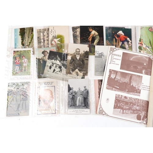 2235 - A quantity of early 20th century and later cricket related postcards to include W. G. Grace.