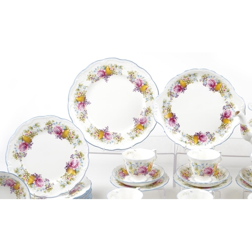 497 - A Royal Albert Summer Garland bone china dinner service circa 1990.