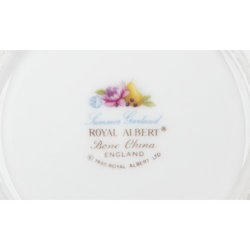 497 - A Royal Albert Summer Garland bone china dinner service circa 1990.