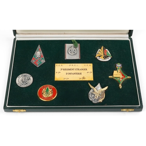 2474 - A set of French Foreign Legion 2nd regiment Distinctive medal group set.