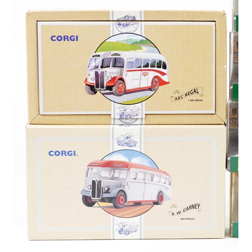 1345 - Twenty Corgi Classics diecast model vehicles with boxes including Corgi 50s Classics 1949 Jaguar XK1... 