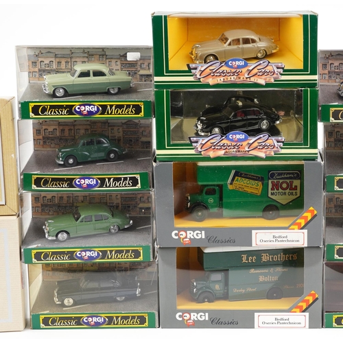 1345 - Twenty Corgi Classics diecast model vehicles with boxes including Corgi 50s Classics 1949 Jaguar XK1... 