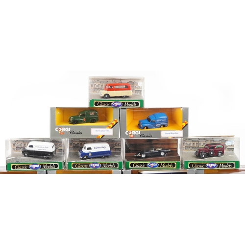 1344 - Twenty Corgi Classics diecast model vehicles with boxes including AEC 508 Forward Control 5 tonne Ca... 