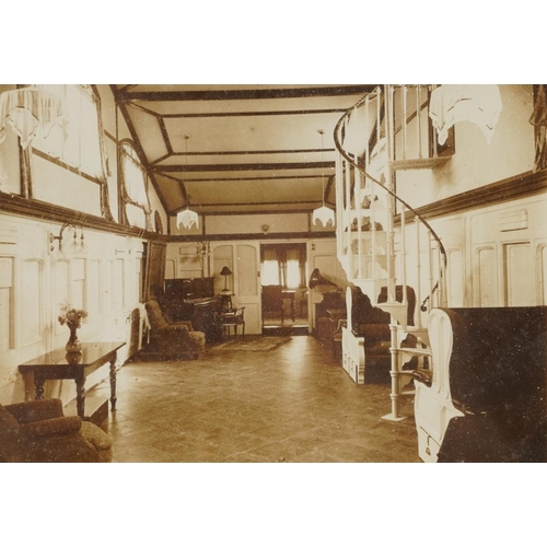 2443 - Three black and white photographs purportedly of Field Marshal Sir Douglas Haig's house interior tog... 