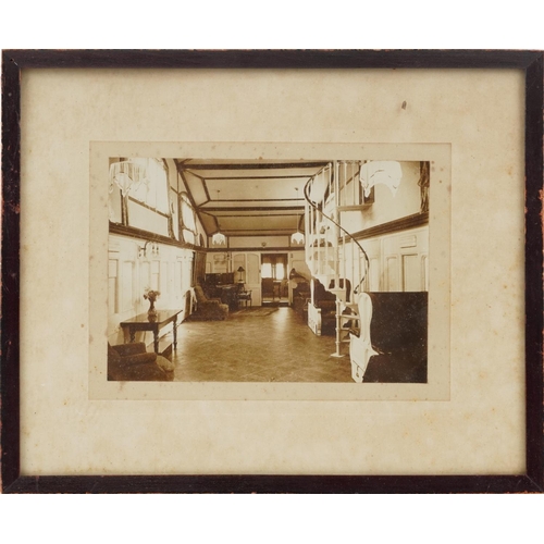 2443 - Three black and white photographs purportedly of Field Marshal Sir Douglas Haig's house interior tog... 