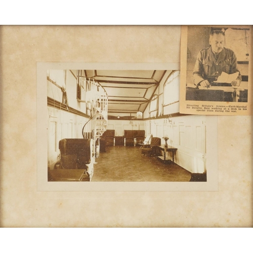 2443 - Three black and white photographs purportedly of Field Marshal Sir Douglas Haig's house interior tog... 