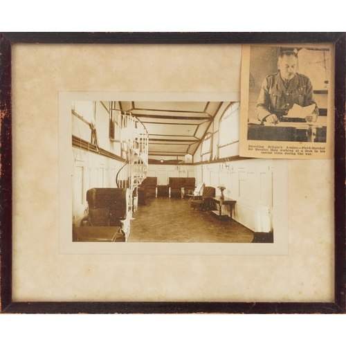 2443 - Three black and white photographs purportedly of Field Marshal Sir Douglas Haig's house interior tog... 