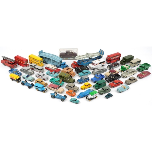 1330 - A collection of diecast vehicles including Corgi and Dinky, unboxed.