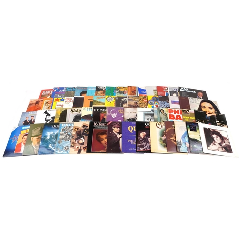 1056 - Vinyl LP records including David Essex, Jim Reeves, Shakin' Stevens, Elvis Presley, Madness, The Hol... 