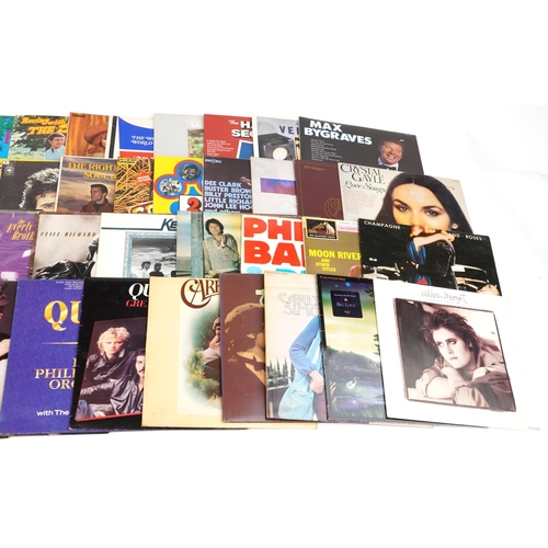 1056 - Vinyl LP records including David Essex, Jim Reeves, Shakin' Stevens, Elvis Presley, Madness, The Hol... 