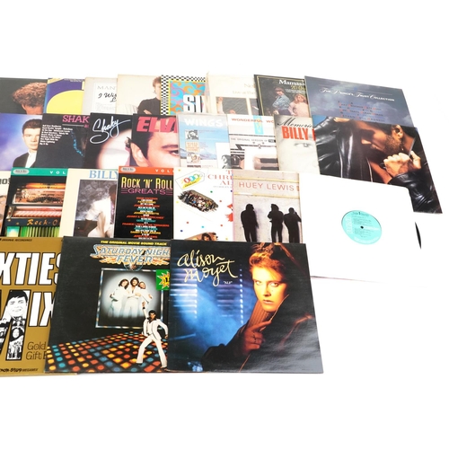 1056 - Vinyl LP records including David Essex, Jim Reeves, Shakin' Stevens, Elvis Presley, Madness, The Hol... 