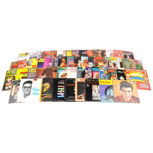 1057 - Vinyl LP records and 45rpm records including Johnny Matthis, Elvis Presley, The Beatles, Culture Clu... 