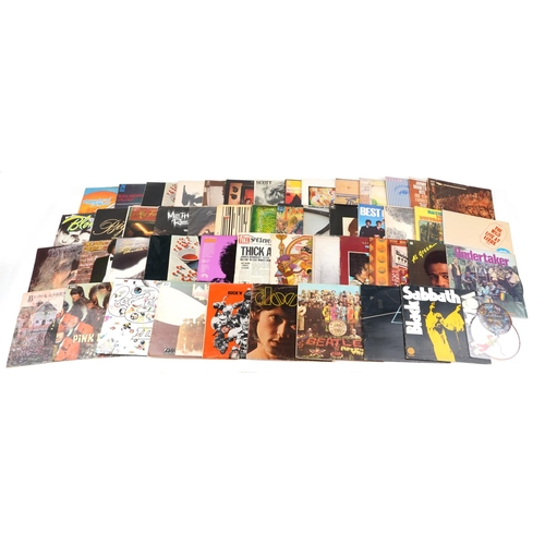 1059 - Vinyl LP records including The Undertaker, Paisley Park picture disc, Black Sabbath, Pink Floyd, Led... 