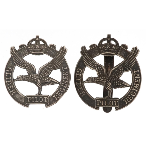 2488 - Two military interest Glider Pilot Regiment cap badges.