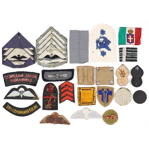 2463 - A collection of British military interest cloth patches.