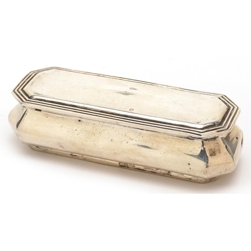 516 - James Deakin & Sons, a Victorian rectangular silver box with hinged lid, Chester 1898, 8.5cm wide, 5... 