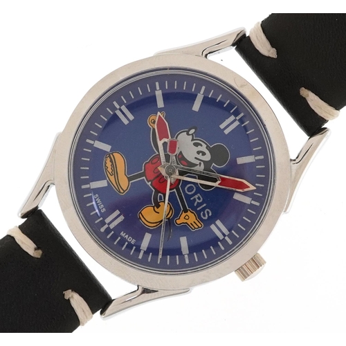 3490 - Oris, a refurbished Oris Mickey Mouse manual wind wristwatch, the dial 30mm in diameter.