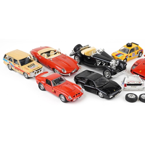 1361 - A collection of vintage and later diecast vehicles including Bburago 1/20 scale models.