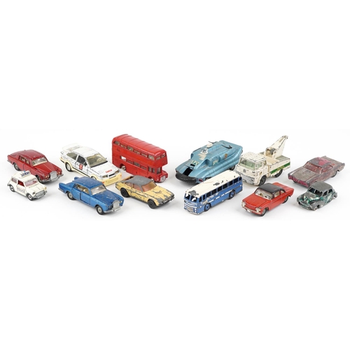 1406 - A collection of vintage Dinky and Matchbox diecast vehicles including Crash Truck 434 and Thunderbir... 