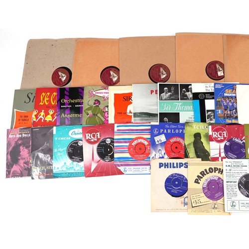 1055 - A collection of Vinyl LP records, 78rpm records and 45rpm records, mostly classical.