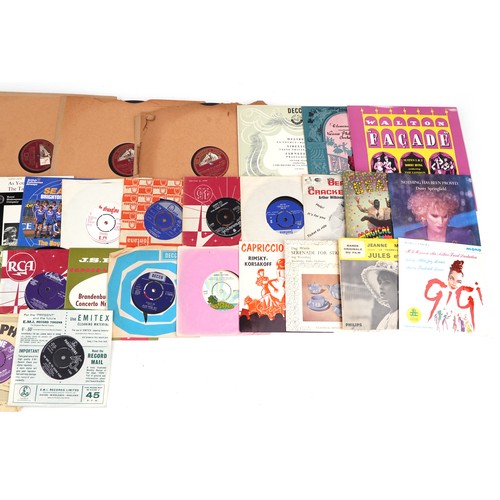 1055 - A collection of Vinyl LP records, 78rpm records and 45rpm records, mostly classical.