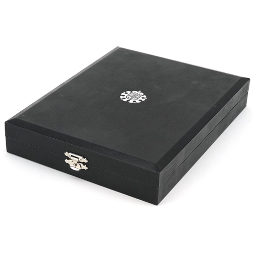 2208 - Elizabeth II 2008 United Kingdom Coinage Royal Shield of Arms coin set by The Royal Mint with box an... 