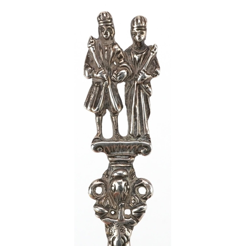 580 - Edward Pairpoint, a Victorian silver apostle spoon, London 1878, 18.5cm in length, 71.6g.