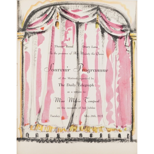 2355 - A Theatre Royal souvenir programme of the matinée organised by The Daily Telegraph as a Tribute to M... 