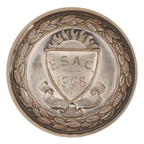 2256 - An Edwardian Silver Presentation Medallion Birmingham 1906, presented to Cecily Sully Harrison for W... 