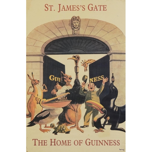 2322 - Five Guinness advertising prints in colour from John Gilroy Series - including number 14, number 6, ... 