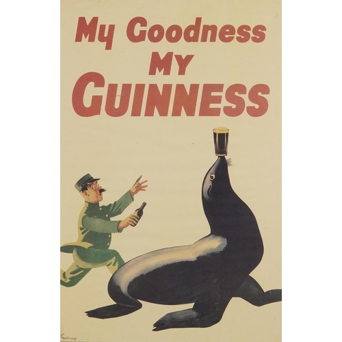 2322 - Five Guinness advertising prints in colour from John Gilroy Series - including number 14, number 6, ... 