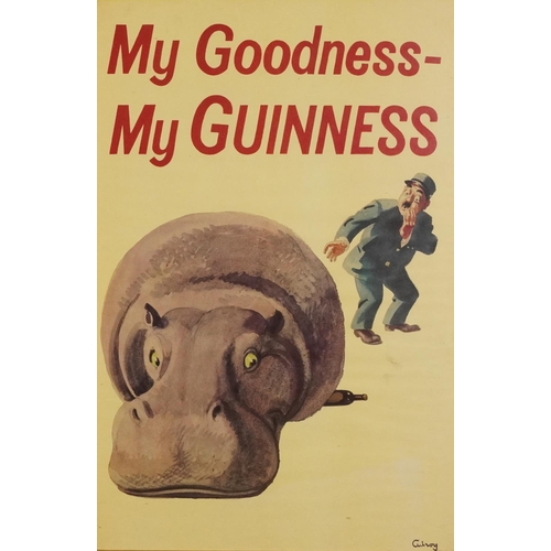 2323 - Five Guinness advertising prints in colour from John Gilroy Series - including Number 4, number 13, ... 