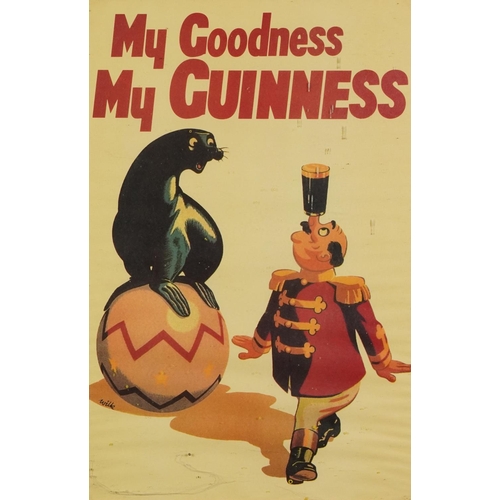 2323 - Five Guinness advertising prints in colour from John Gilroy Series - including Number 4, number 13, ... 