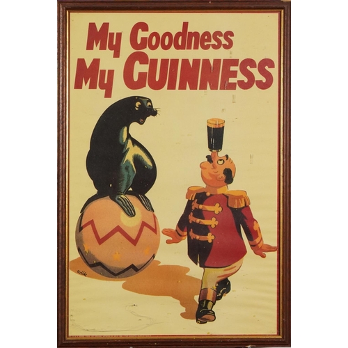 2323 - Five Guinness advertising prints in colour from John Gilroy Series - including Number 4, number 13, ... 