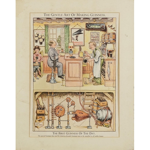  After John Ireland, a set of twelve coloured Guinness advertising prints - The Gentle Art of Making ... 