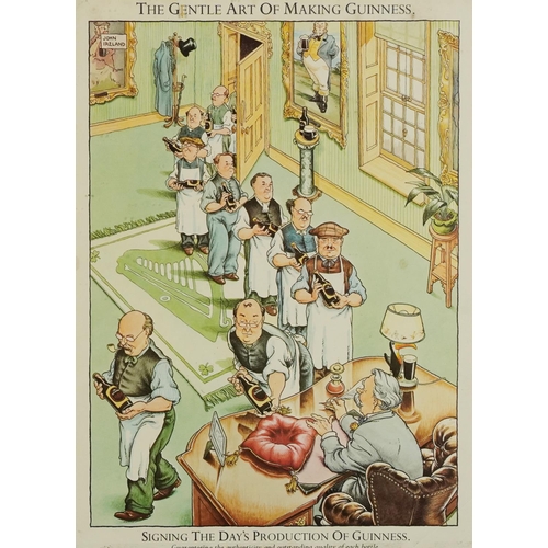  After John Ireland, a set of twelve coloured Guinness advertising prints - The Gentle Art of Making ... 