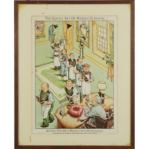  After John Ireland, a set of twelve coloured Guinness advertising prints - The Gentle Art of Making ... 