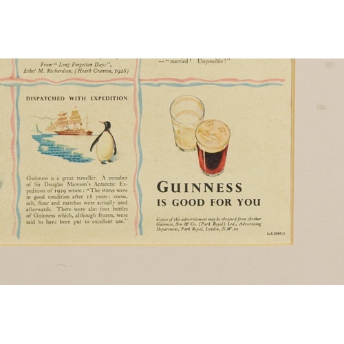 2321 - Four vintage and later Guinness advertising lithographs and prints including Alice in Poster Land, T... 