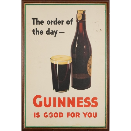  The Order of the Day - Guinness is Good for You advertising poster printed by Sanders, Philips & Co.... 