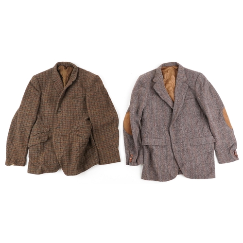 1021 - Three gentlemen's Harris tweed jackets by Hardie James, Stafford and H G.