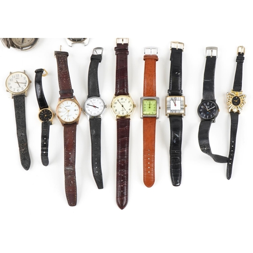 3754 - A collection of vintage and later ladies and gentlemen's wristwatches and pocket watches including I... 