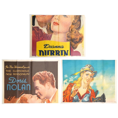 2286 - Three vintage part theatre posters, two double sided with Robinson Crusoe, each 101cm x 76cm.